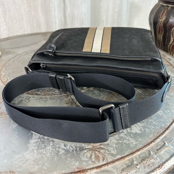 Coach Thompson Crossbody In Signature Jacquard With Varsity Stripe C5291 - Picture 6 of 13